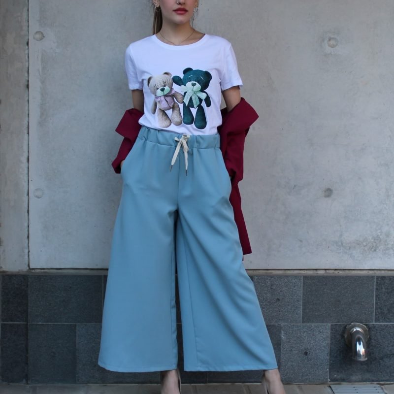 Light-blue Culotte