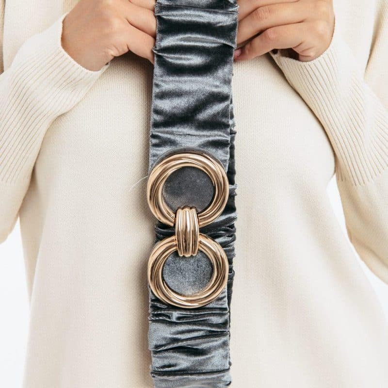 Velvet belt