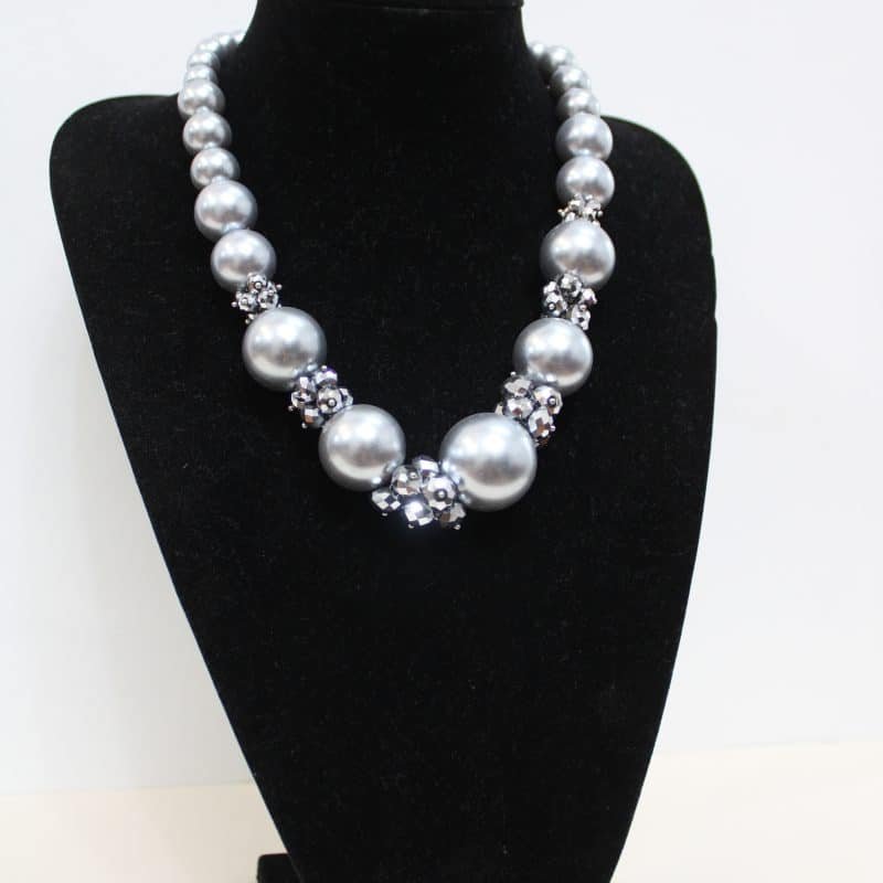 Silver Pearls Necklace